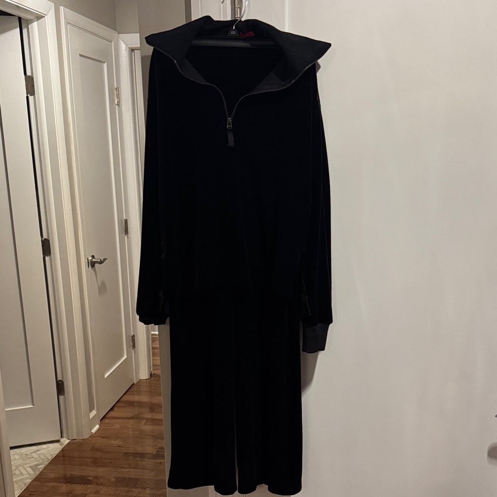 SPANX Black sweat suit